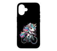 Cute Unicorn Cycling Bicycle Rider Girl Women Case for iPhone 16