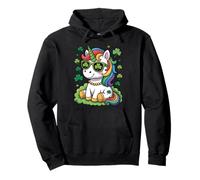 Cute Unicorn For St Patricks Day Lepricorn Rainbow Shamrocks Pullover Hoodie