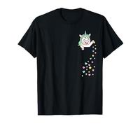 Cute Unicorn in My Pocket Colorful Pastel Magical Stars Kind T-Shirt