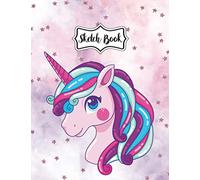 Cute Unicorn Kawaii Sketchbook: Blank Large 8.5 x 11 inch 110 pages Notebook For Kids, Girls To Drawing, Sketching, Writing