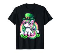 Cute Unicorn Kids Shirt for St Patrick’s Day Irish Girls T-Shirt
