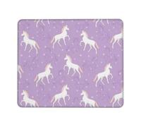 Cute Unicorn Print Mouse Pad Square Mouse Mat Non-Slip Mousepad Large Gaming Mouse Mat For Office Laptop 10 x 12 inch