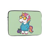 Cute Unicorn Printed 17 inch Laptop Case, Business/Office Commuter Laptop Case