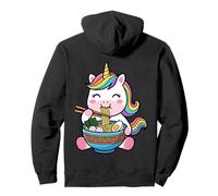 Cute Unicorn Ramen Graphic Kawaii Rainbow Mythical Art Pullover Hoodie
