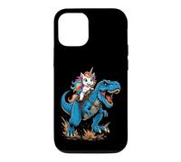 Cute Unicorn Riding T Rex Dinosaur Fantasy Adventure Scene Case for iPhone 12/12 Pro