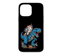 Cute Unicorn Riding T Rex Dinosaur Fantasy Adventure Scene Case for iPhone 13 Pro Max