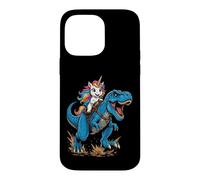 Cute Unicorn Riding T Rex Dinosaur Fantasy Adventure Scene Case for iPhone 14 Pro Max