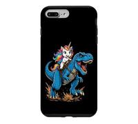 Cute Unicorn Riding T Rex Dinosaur Fantasy Adventure Scene Case for iPhone 7 Plus/8 Plus