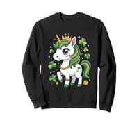 Cute Unicorn Shamrock St Patricks Day Lucky Leprechaun Sweatshirt