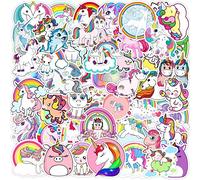 Cute Unicorn Stickers 50 Pcs Aesthetic Stickers for Water Bottles Laptop Scrapbooks Guitars Luggage Bike Phone Skateboards|Teens Girl Kids Sticker