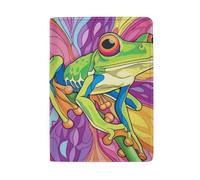 Cute Unicorn Text Magical Purple Passport Holder Passport Cover for Men Leather, Cartoon Frog Floral Colorful