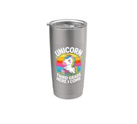 Cute Unicorn Third Grade Here I Come School Stainless Steel Insulated Tumbler