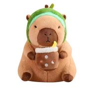 Cute Unicorn Transformed Into Capibala Doll Simulation Avocado Transformed Into Dolphin Plush Animal Doll 11.81 Inches Sleeping Pillow Plush Toy Doll Christmas Birthday Gift Ornament(Green,40cm)
