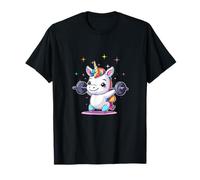 Cute Unicorn Weightlifting Fitness Gym Women Girl Lift Power T-Shirt