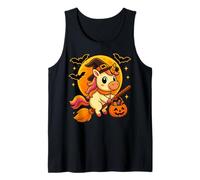 Cute Unicorn Witch Pumpkin Halloween Costume Boys Girls Tank Top