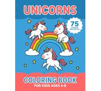 Cute Unicorns Coloring Book for Kids Ages 4-8: Fun and Easy Coloring Pages (Sir Jack Russell Coloring Books)