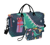 Cute unicorns Flamingo Hope Pizza Alpaca Animals Large Travel Bag Carry on Weekender Overnight Bag Travel Tote Gym Bag with Toiletry Bag for Travel Multifunctional, Cute unicorns Flamingo hope Pizza