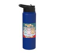 Cute Unicorns Three Wise Monkeys See, Hear, Speak no Evil Stainless Steel Insulated Water Bottle