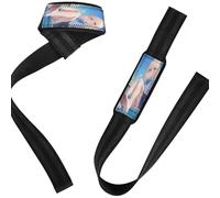 Cute Uniform Anime Girl Weight Lifting Straps Neoprene Padded Deadlift Wrist Straps for Weightlifting, Gym, Deadlift, Workout