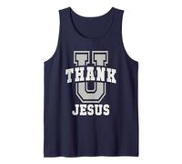 Cute University Thank You Jesus U College Education Jock Tank Top