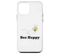 Cute Uplifting "Bee Happy" Bumble Bee Case for iPhone 12 mini