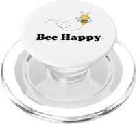 Cute Uplifting "Bee Happy" Bumble Bee PopSockets PopGrip for MagSafe