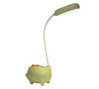 Cute USB Charging LED Desk Lamp, Eye - Caring Table Reading Lamp with Soft Bright Light, Portable ABS Desk Lamp for Bedside Dormitory Study (Green)