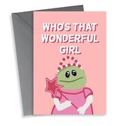Cute Valentines Card - Wonderful Girl