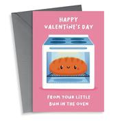 Cute Valentine's Day Card - From Bump - Little Bun in The Oven