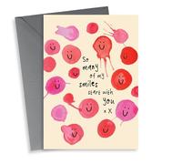 Cute Valentine's Day Card - So Many Smiles Start With You - Smiley Faces