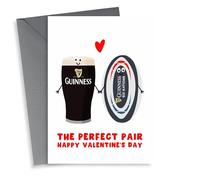 Cute Valentine's Day Card - The Perfect Pair - Guinness - Six Nations - Rugby