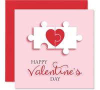 Cute Valentine's Day Card - You Complete Me - Cheeky Happy Valentines Card for Women Men, 145mm Joke Humour Valentine Greeting Cards