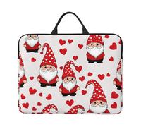 Cute Valentine'S Gnomes 14-Inch Laptop Case, Portable Laptop Computer Sleeve With Zipper Closure