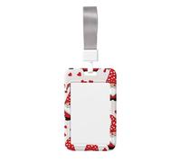 Cute Valentine's Gnomes Abs Vertical Id Badge Holder, Name Badge with Clear Scanning Film