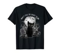 Cute Vampire Kitty Graveyard Halloween Scary Cat Mom costume T-Shirt