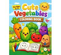 CUTE VEGETABLES Coloring book