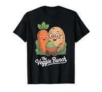 Cute Veggie Family, Fun Carrot and Potato with Baby Pea T-Shirt