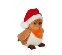 Cute Very Soft Cuddly Sitting Robbie the Robin Plush Fabric Weighted Base 28cm Tall