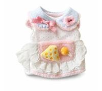 Cute Vest for Small Dogs, Soft Polyester Puppy Clothes, Piggy Plaid Apparel, color to 3, Blue, L (Back 34cm, approx. 8-10 catties)