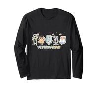 Cute Veterinarian Vet Tech Veterinary Assistant Vet Nurse Long Sleeve T-Shirt