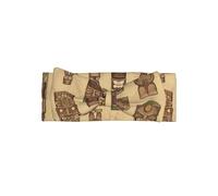 Cute Vintage Aloha Tiki Pattern Print Baby Bow Headband - Delicate & Sensitive for Newborns, Stretchy Nylon Headbands
