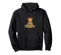 Cute Vintage Bear crochet hobby crafting storybook Graphic Pullover Hoodie