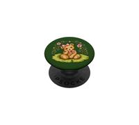Cute Vintage Bear toad introvert dreaming storybook Graphic PopSockets Adhesive PopGrip