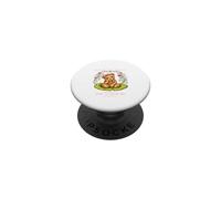 Cute Vintage Bear toad introvert dreaming storybook Graphic PopSockets Adhesive PopGrip