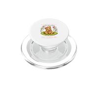 Cute Vintage Bear toad introvert dreaming storybook Graphic PopSockets PopGrip for MagSafe
