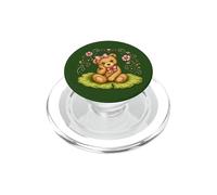 Cute Vintage Bear toad introvert dreaming storybook Graphic PopSockets PopGrip for MagSafe