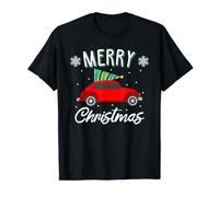 Cute Vintage Car I Merry Christmas Tree T-Shirt
