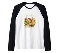 Cute Vintage Frog Book Lovers Reading Hobby Novelty Graphic Raglan Baseball Tee