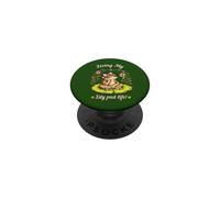 Cute Vintage Frog toad introvert dreaming storybook Graphic PopSockets Adhesive PopGrip