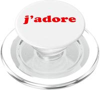 Cute Vintage I Love J'adore Saying Paris French Phrases PopSockets PopGrip for MagSafe